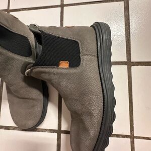 Hey Dude Men's Taupe and Black Ankle Boots
